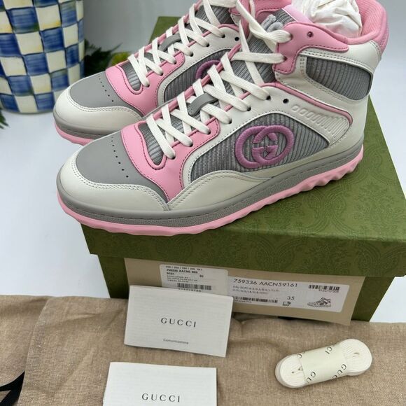 Women’s Gucci interlocking G high top sneakers size 35 made in Italy - Picture 5 of 10